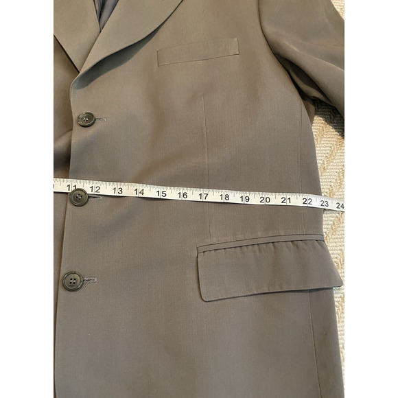 Vtg House of LaurencePur International Suit Jacket Mens 46 Gray Wool Sports Coat - Picture 10 of 13